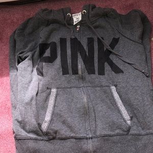 VS pink full zip hoodie